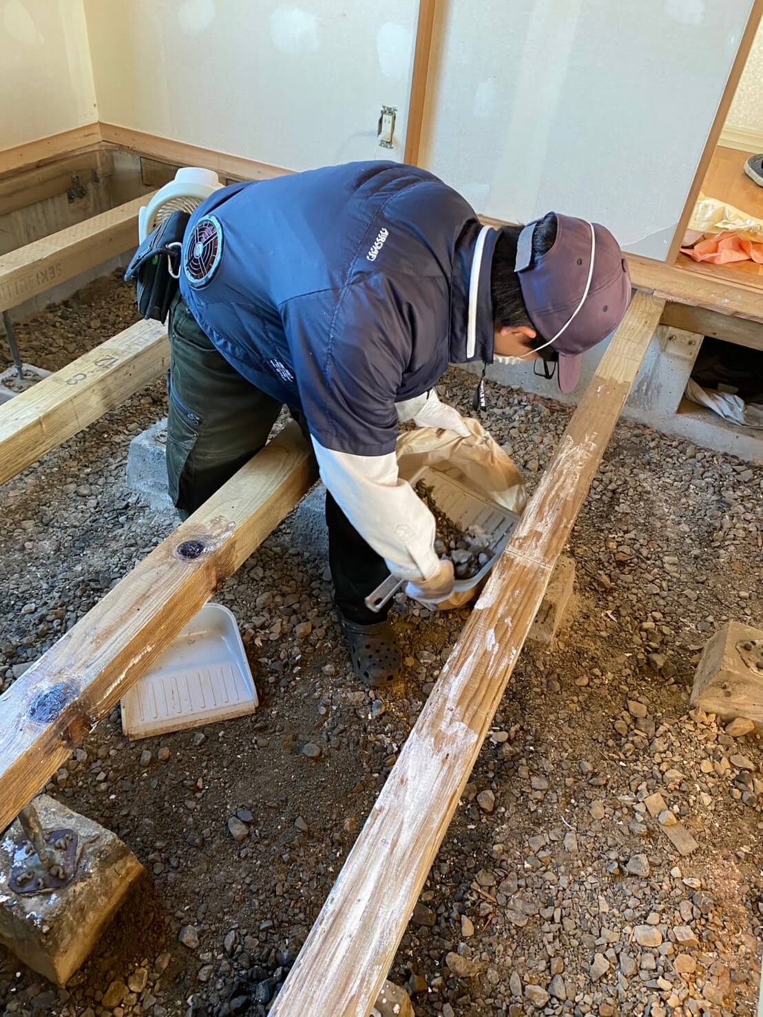 体液の除去作業