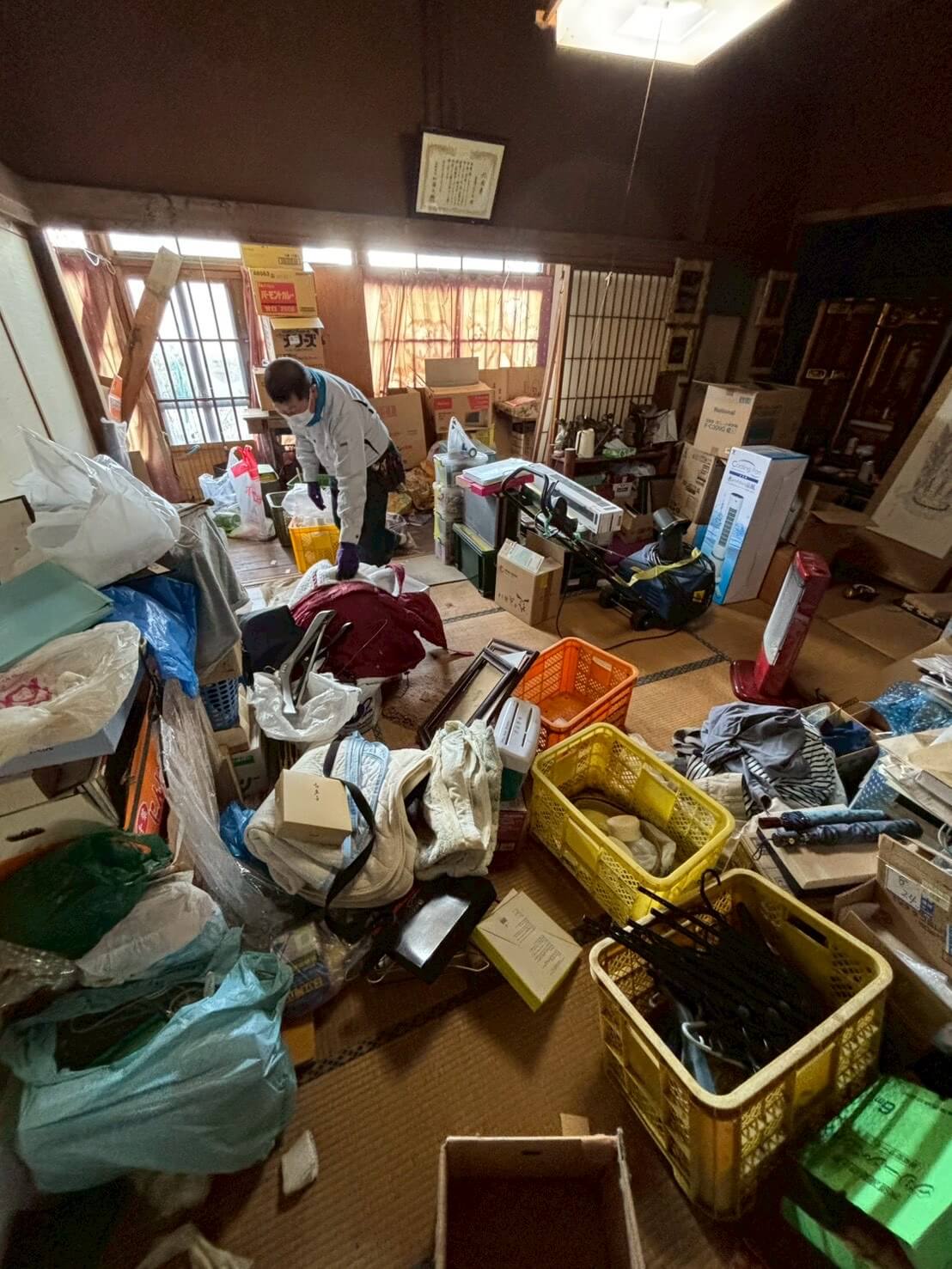 荷物屋敷に挑む塚田